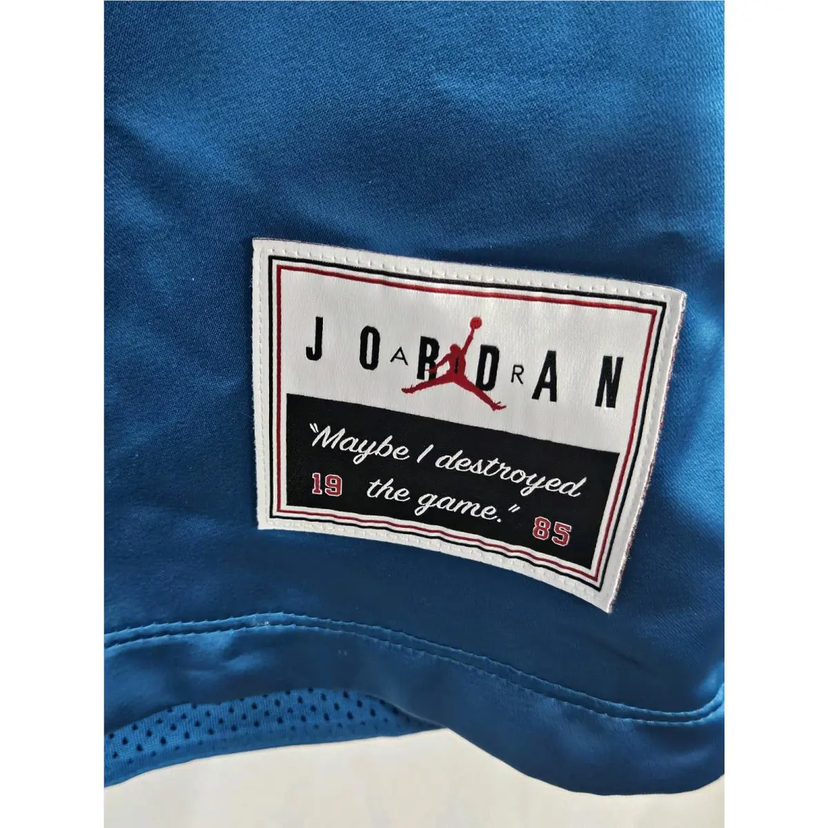 Nike clothing - Air Jordan Flight Satin Jersey - AR0731-301 - Teal Blue 0