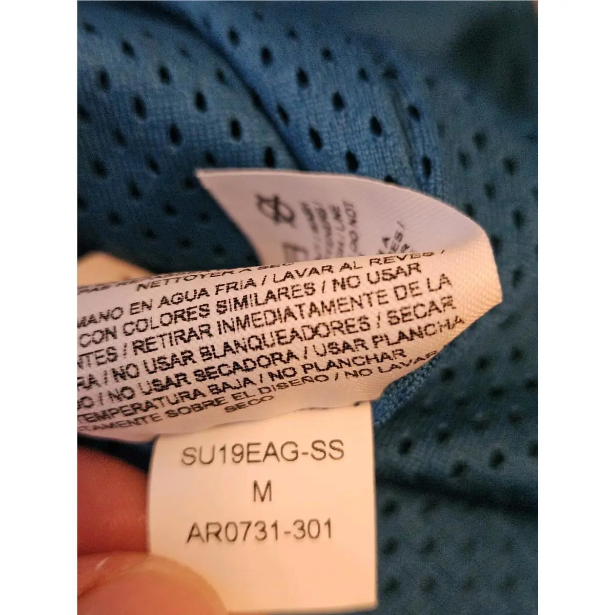 Nike clothing - Air Jordan Flight Satin Jersey - AR0731-301 - Teal Blue 5