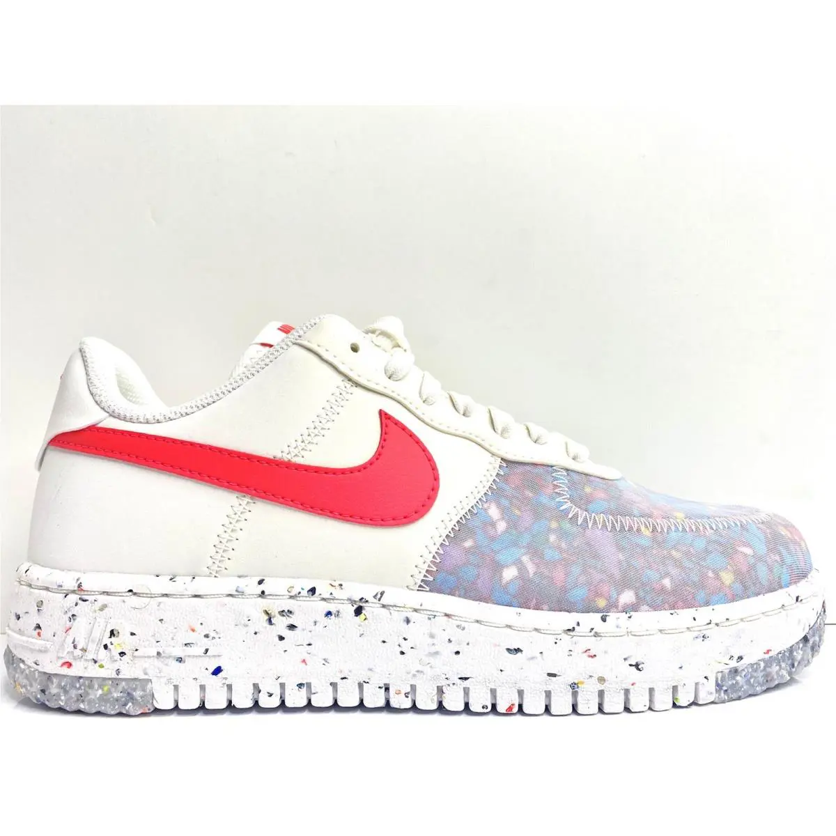 Nike shoes - Air Force 1 Crater - Air Force Crater - CT1986-101 - Summit White/Siren Red 8