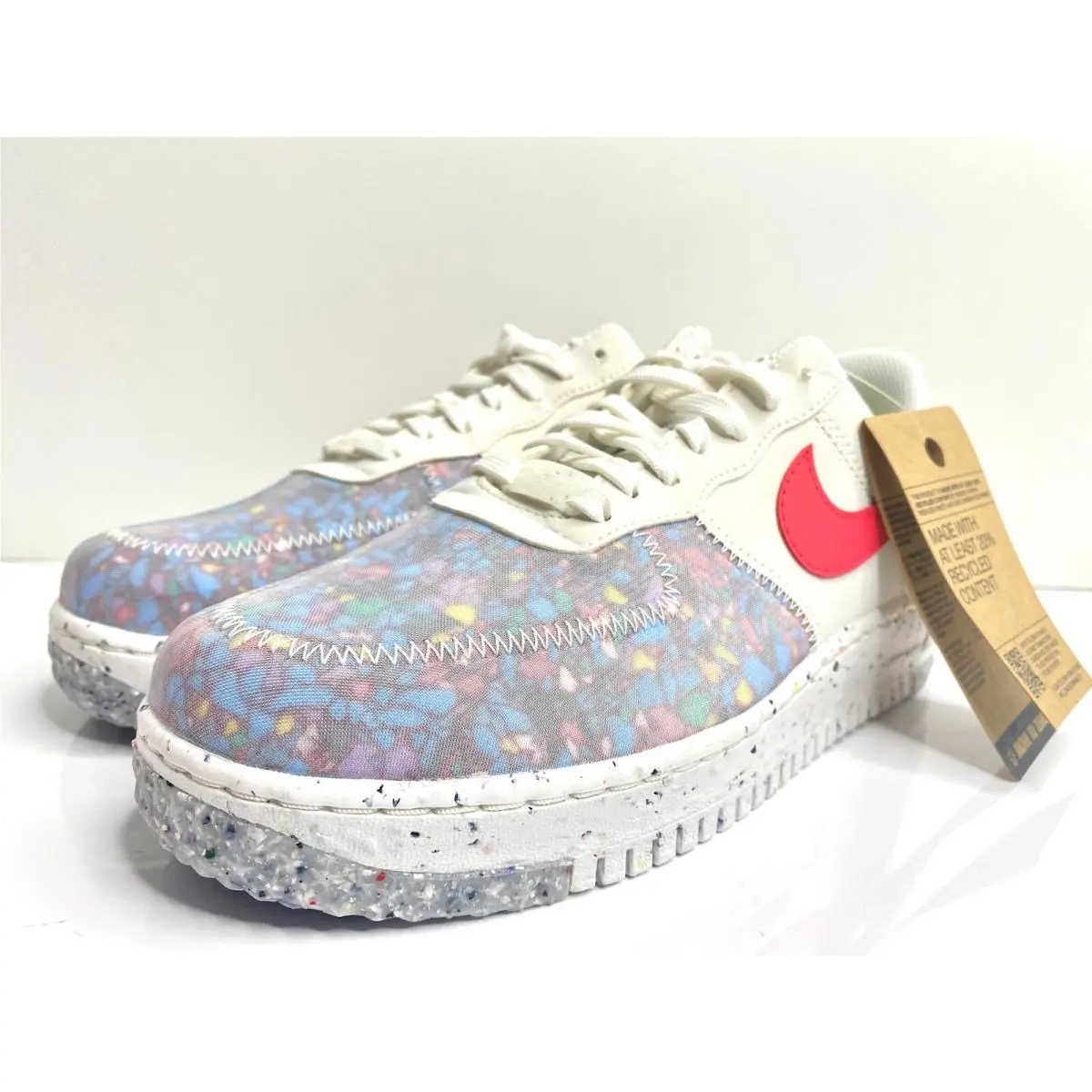 Nike shoes - Air Force 1 Crater - Air Force Crater - CT1986-101 - Summit White/Siren Red 4