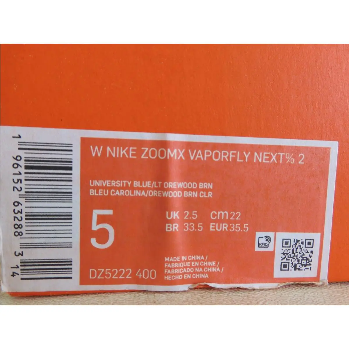 Nike shoes - Nike ZoomX Vaporfly Next% 2 - DZ5222400 - Blue (UPC: 196152632883) 3