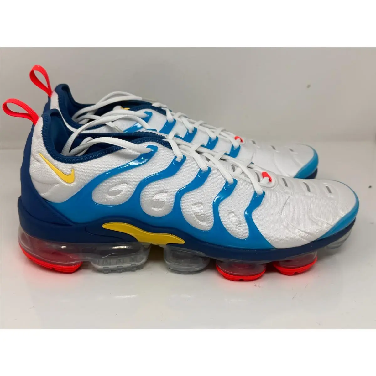 Nike Air Vapormax Plus White Citron Running Shoes FJ3999-100 Men`s 12 No Box Lid