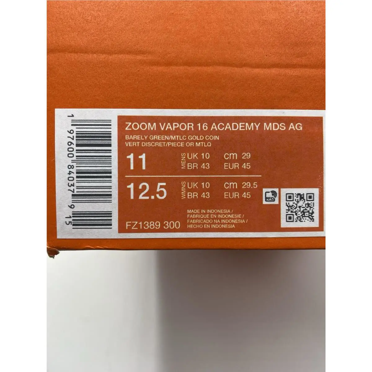 Nike shoes - Nike Zoom Vapor - Zoom Vapor - FZ1389 300 - Barely Green/MTLC Gold Coin (UPC: 197600840379) 6