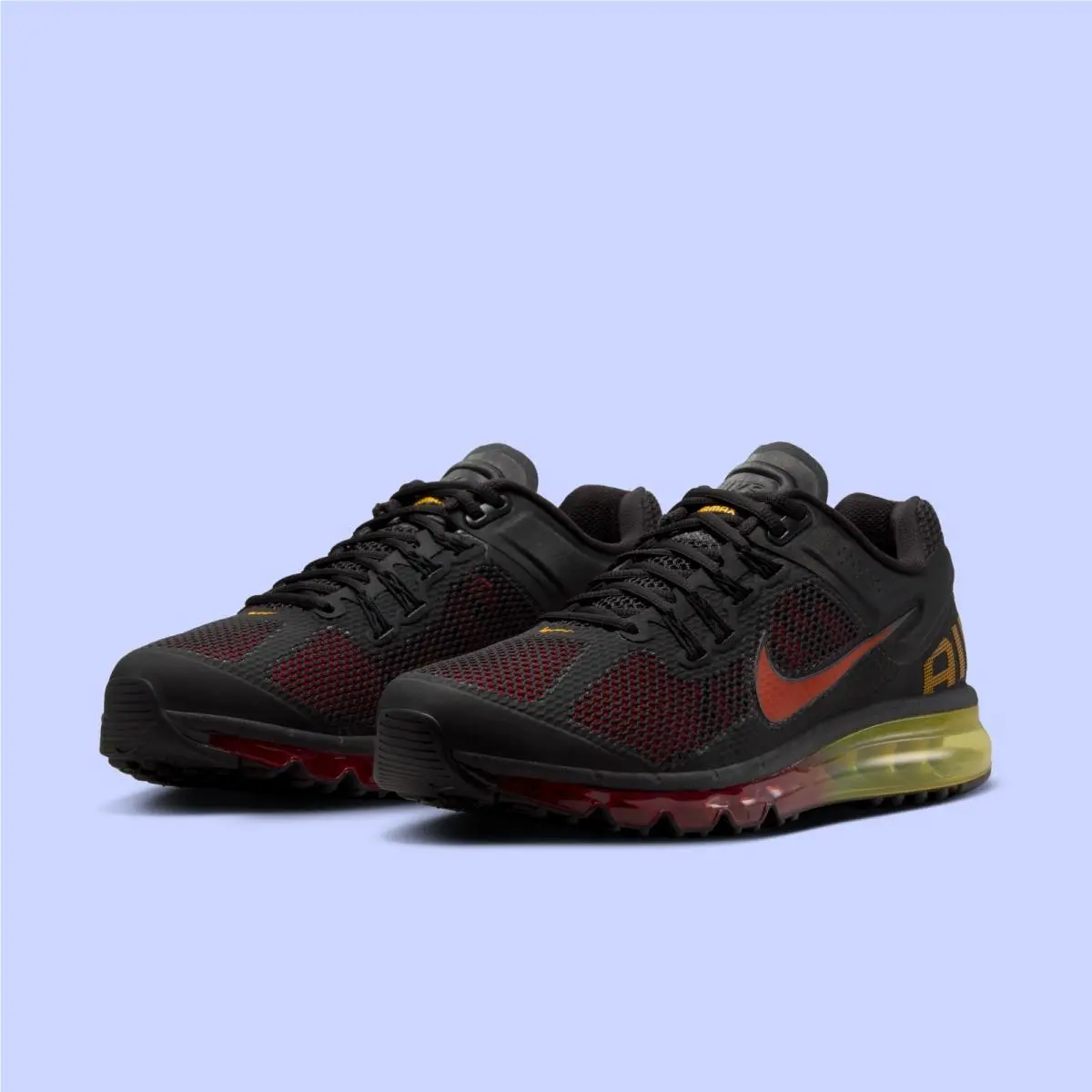 Nike Air Max 2013 Black Laser Orange HF3660-002 Men`s Size 10 Shoes 118F