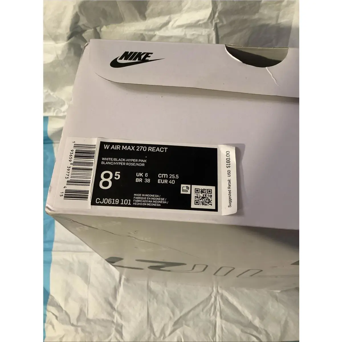 Nike shoes - Nike Air Max 270 - Air Max - White/ Black-Hyper Pink 13