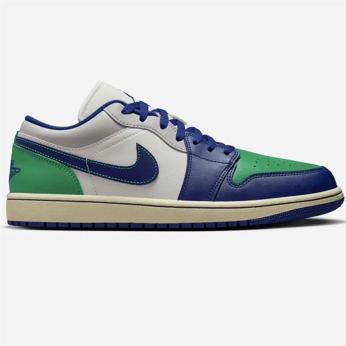 Nike Air Jordan 1 Low Men’s Sail Stadium Green Royal Blue 553558-147 US Size 11