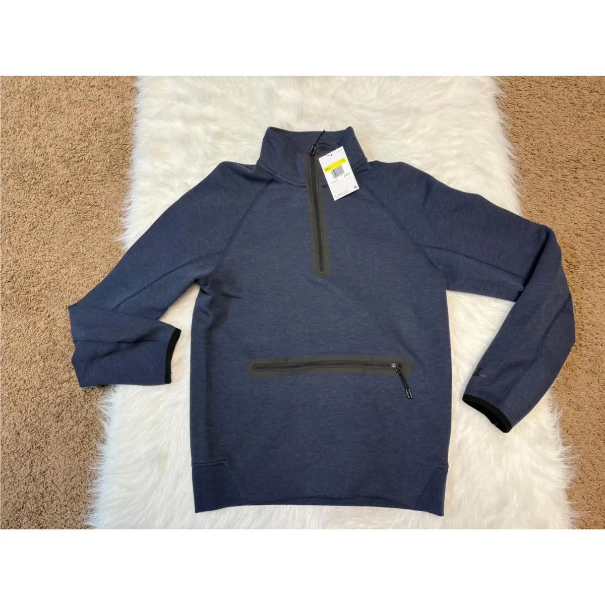 Nike Sportswear Tech Fleece 1/2 Zip Navy Blue Size Small Sweatshirt FB7998 473