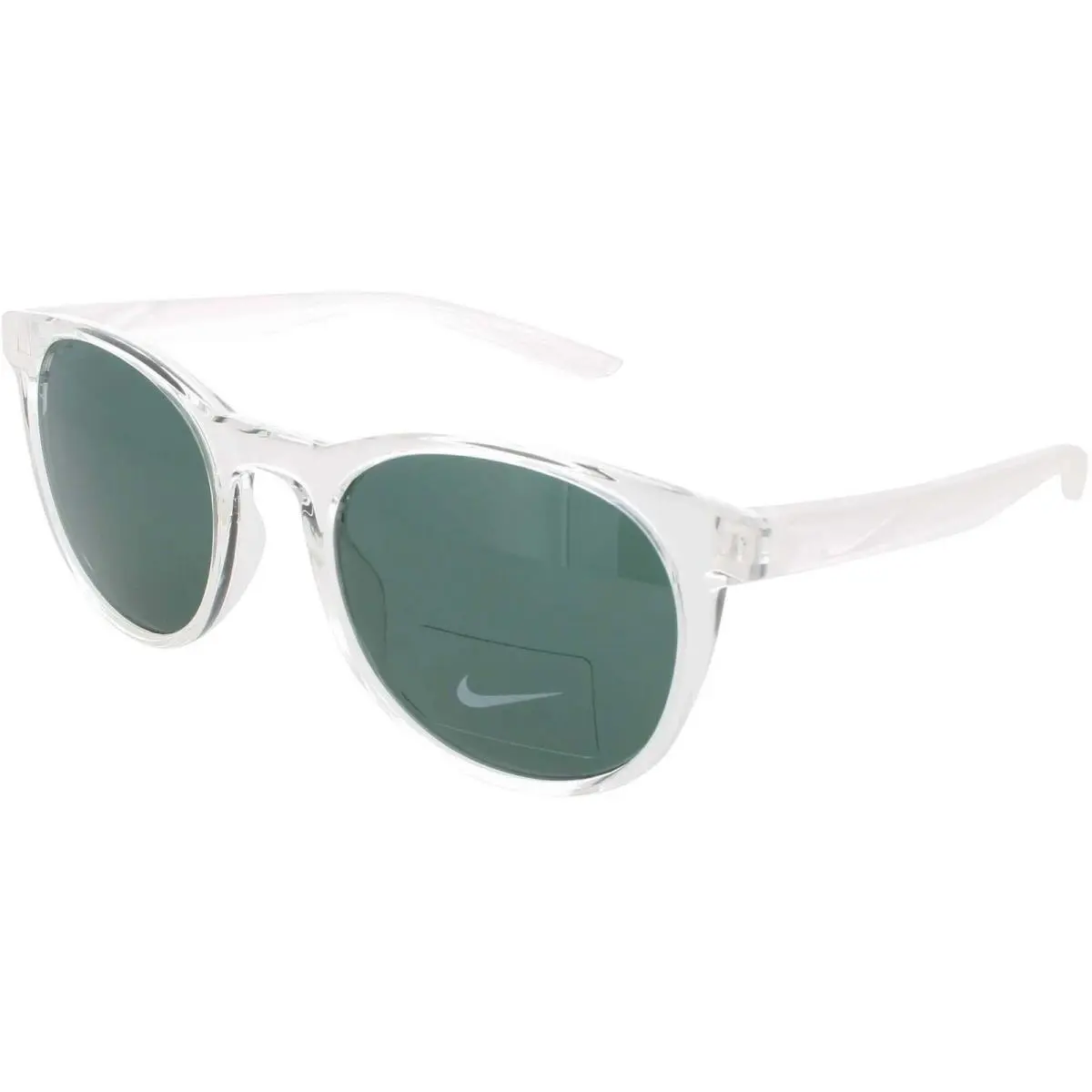 DJ9920 900 Clear Horizon Ascent Sunglasses with Green Lenses by Nike