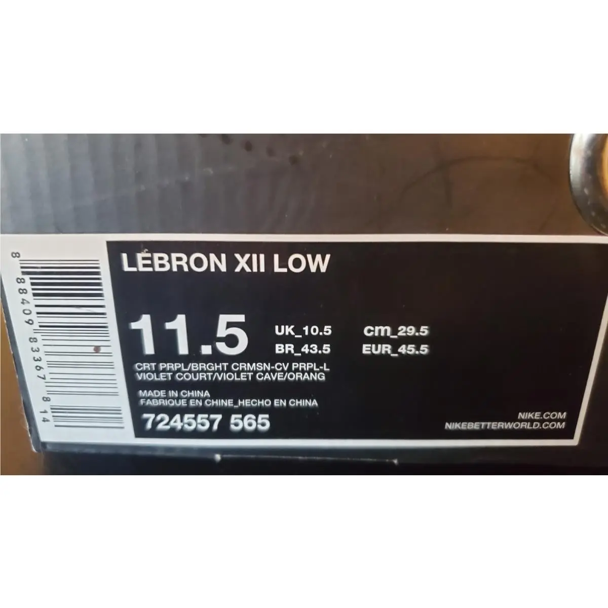 Nike shoes - Nike LeBron 12 - LeBron - 724557 565 - Purple Pink 1