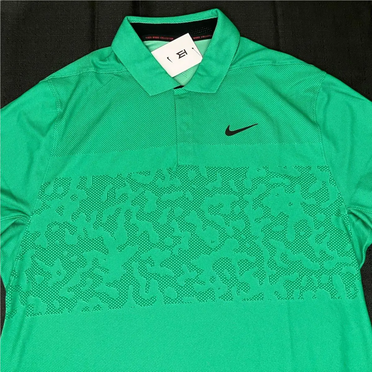 Nike clothing - Tiger Woods Dri Fit ADV Polo - Field Green Black 7