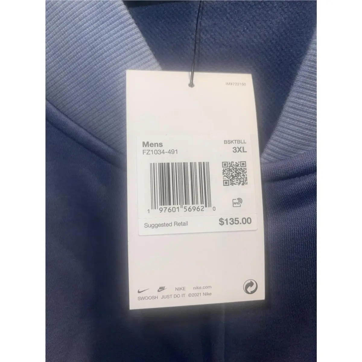 Nike clothing - FZ1034-491 - FZ1034-491 - Blue (UPC: 197601567404) 4