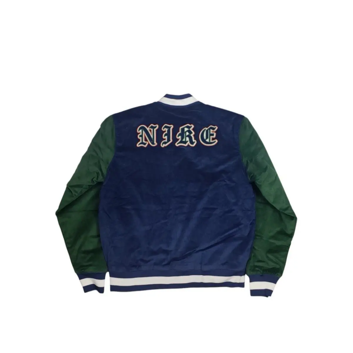Nike clothing - Nike NSW Corduroy Bomber Jacket - FQ6159-410 - Blue/Green (UPC: 0196974088516) 3