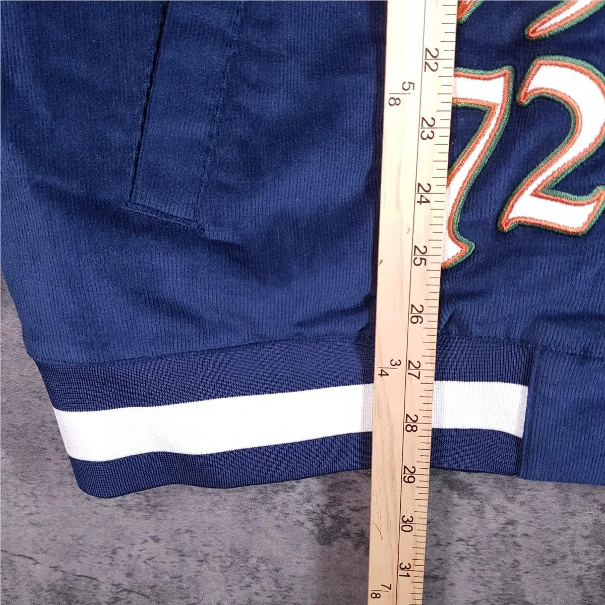 Nike clothing - Nike NSW Corduroy Bomber Jacket - FQ6159-410 - Blue/Green (UPC: 0196974088516) 10