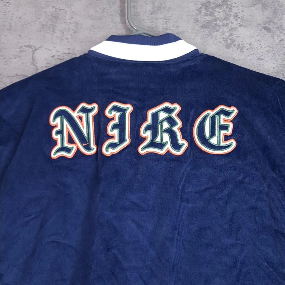 Nike clothing - Nike NSW Corduroy Bomber Jacket - FQ6159-410 - Blue/Green (UPC: 0196974088516) 6