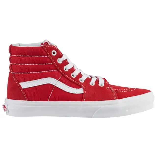 Vans Sk8-Hi Boys` GS Style VN0A32QHT27 `varsity Canvas -racing Red` Retro - Red