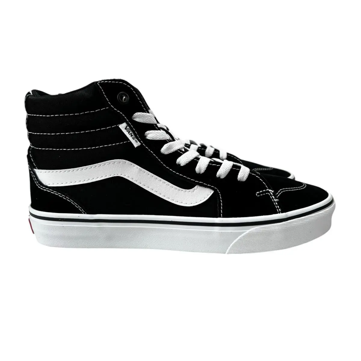 Vans Filmore Hi Suede Canvas Black White Men`s Sizes 8 - 13 - Black