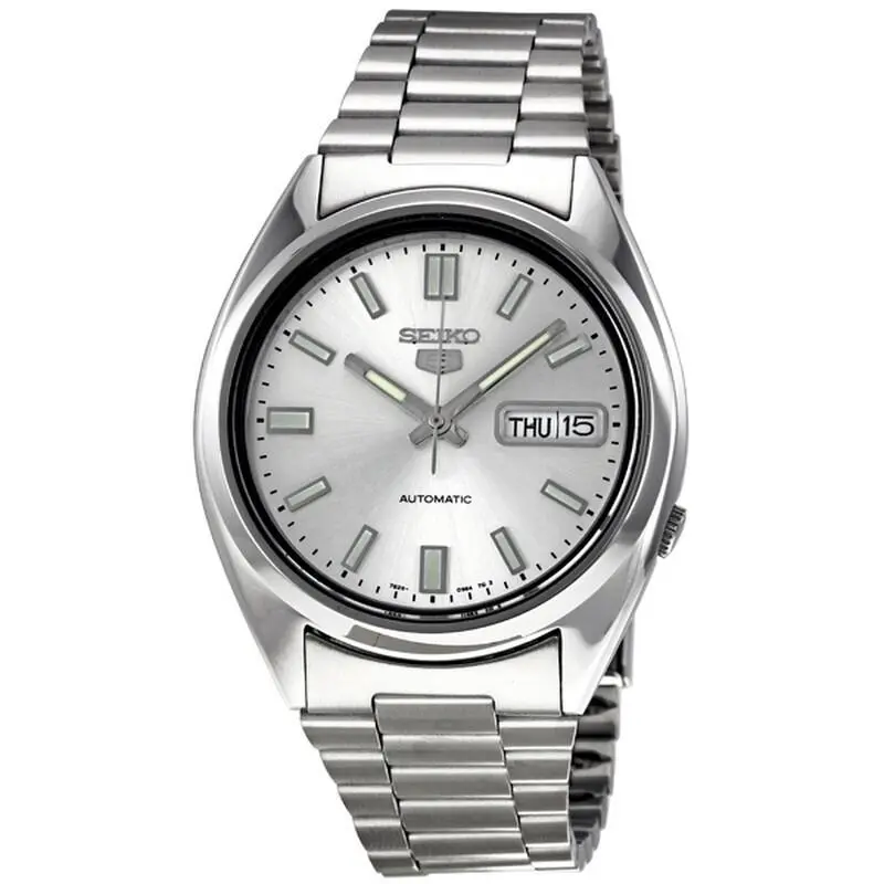 5 Automatic Silver Dial Stainless Steel Men’s Watch - SNXS73 by Seiko