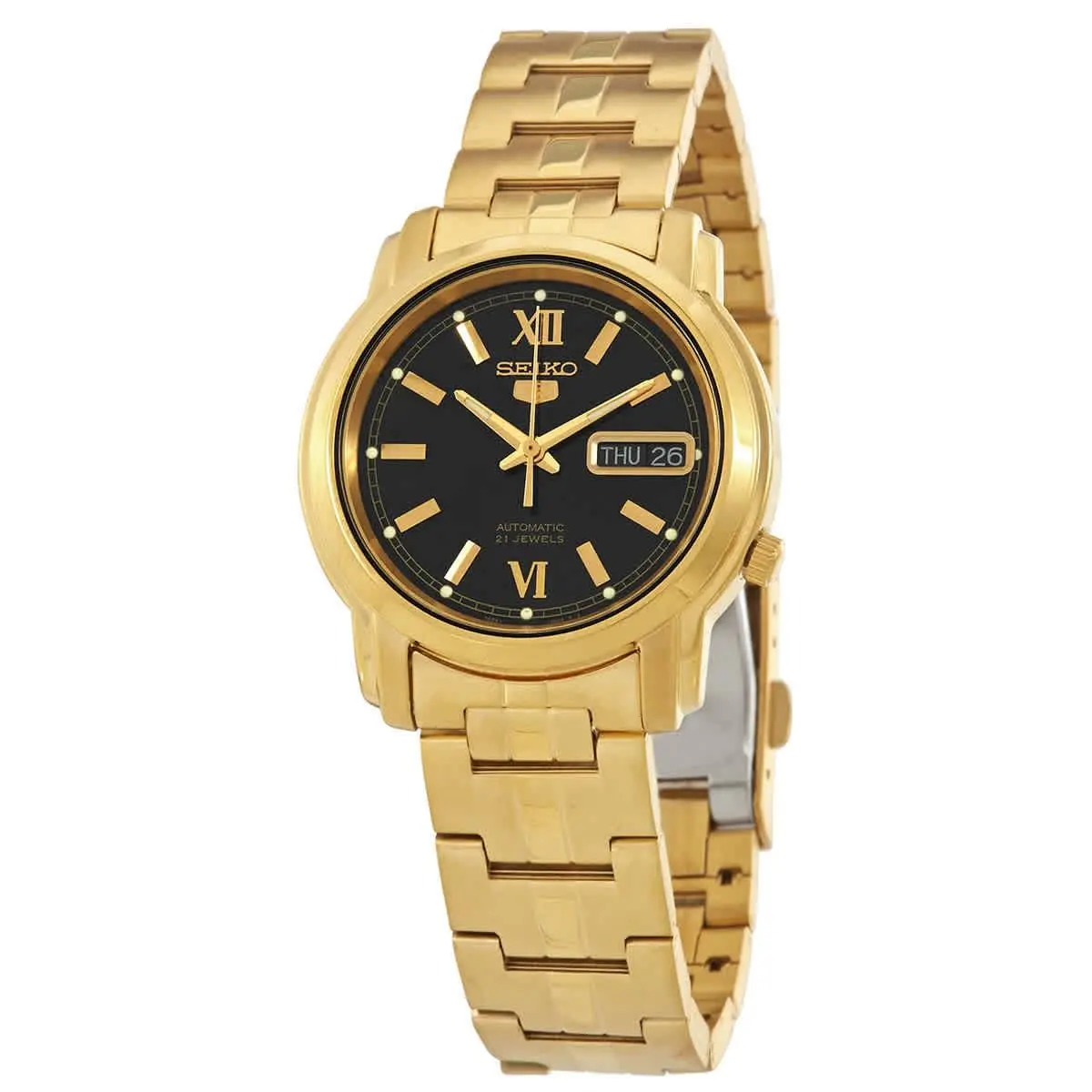 5 Automatic Black Dial Men`s Watch SNKK86 by Seiko