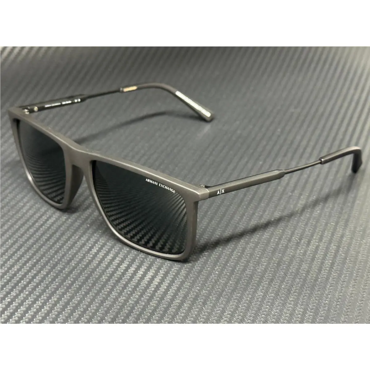 Armani Exchange AX4160S 807887 Matte Black Dark Grey Men`s 57 mm Sunglasses
