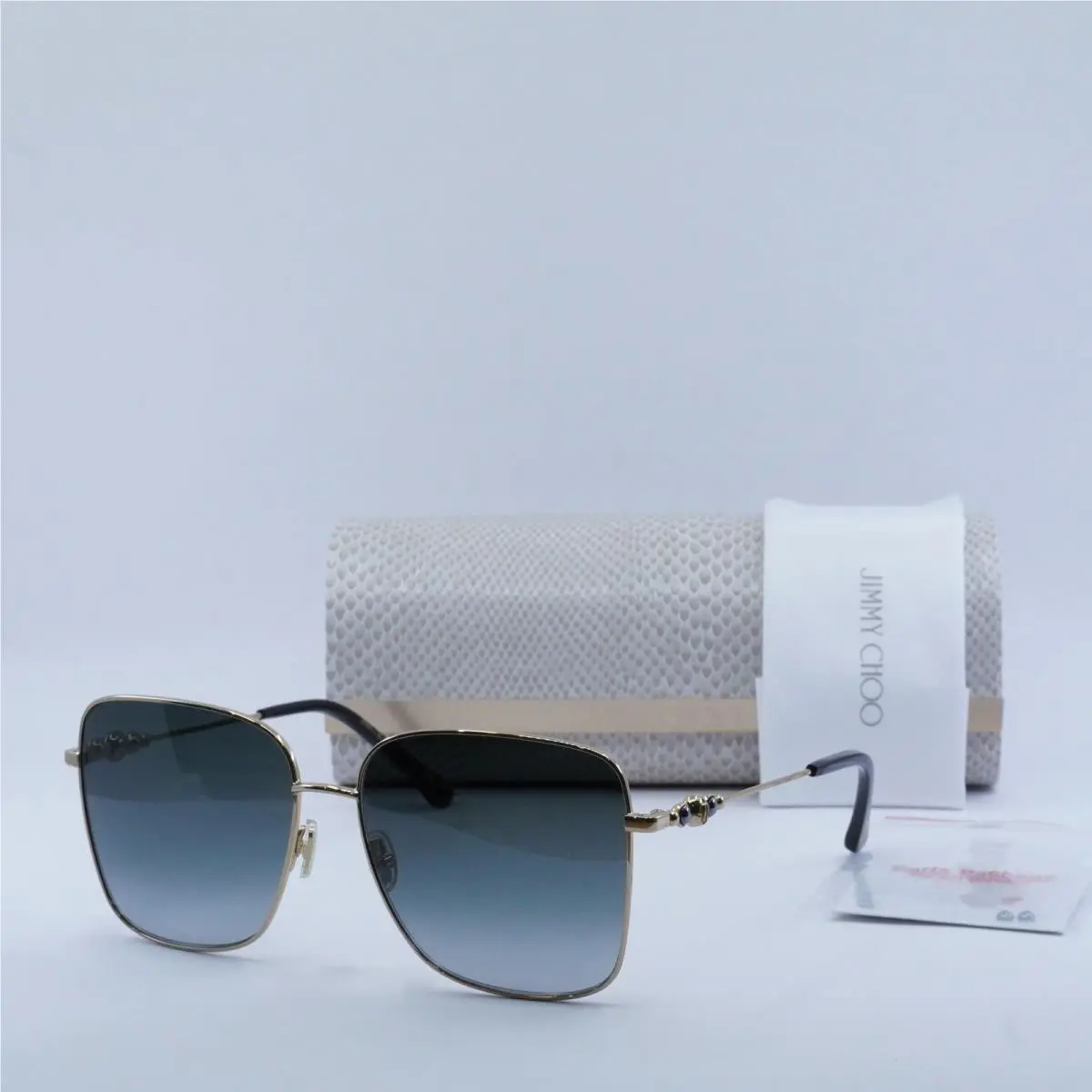 Jimmy Choo Hester/s 02M2 9O Black Gold/grey Gradient 59-15-145 Sunglasses