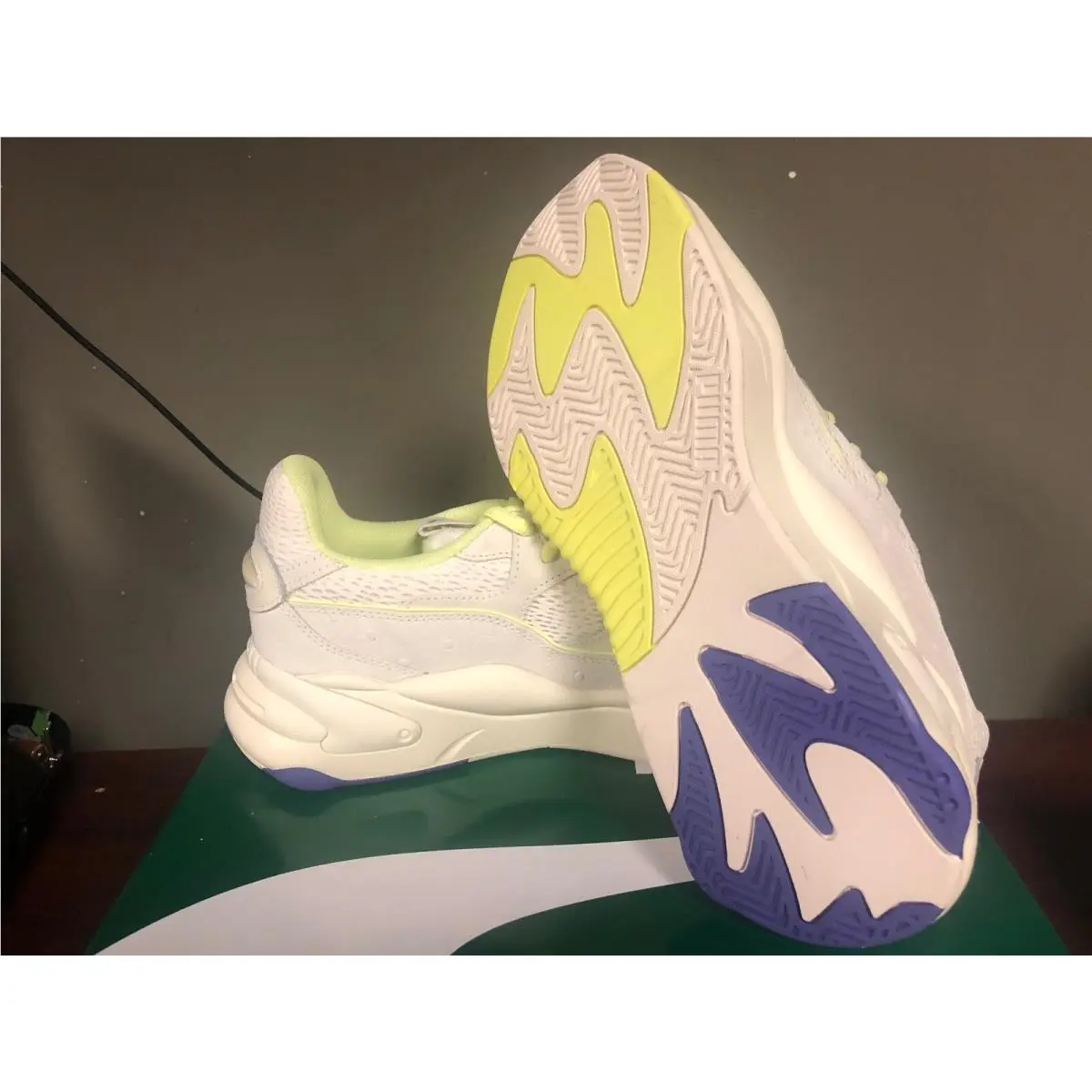 Puma shoes - RS-2K - Whisper White-Fizzy Yellow 2
