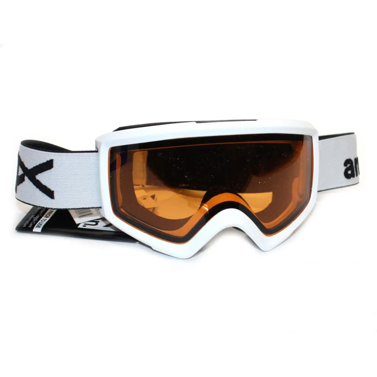 Unisex Helix 2.0 Snow Goggles White Frame with Amber Lens by Anon