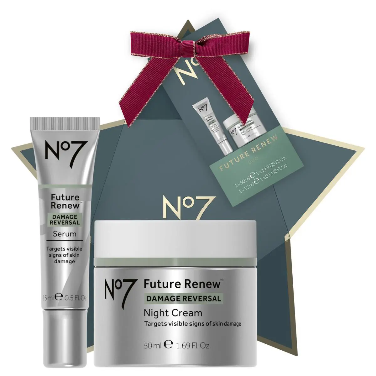 Future Renew Holiday Gift Set Serum and Night Cream For Sun Damage Repair by No7