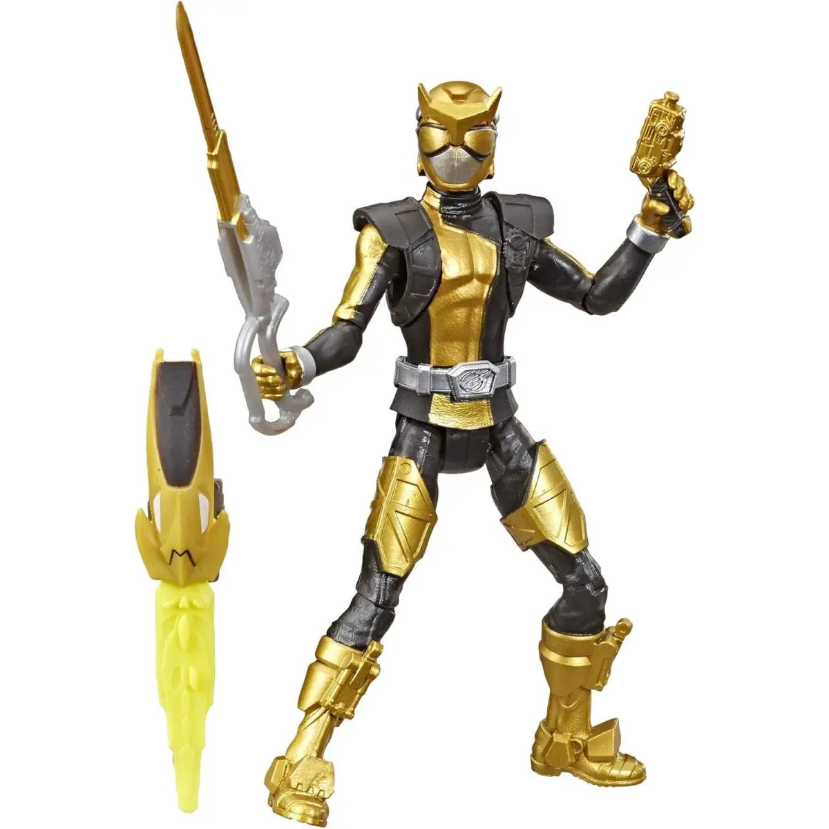 Hasbro Power Rangers Beast Morphers Gold Ranger 6in Action Figure
