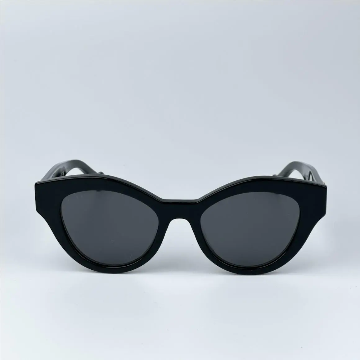 Gucci Men Sunglasses Black Grey Oval GG0957S 002