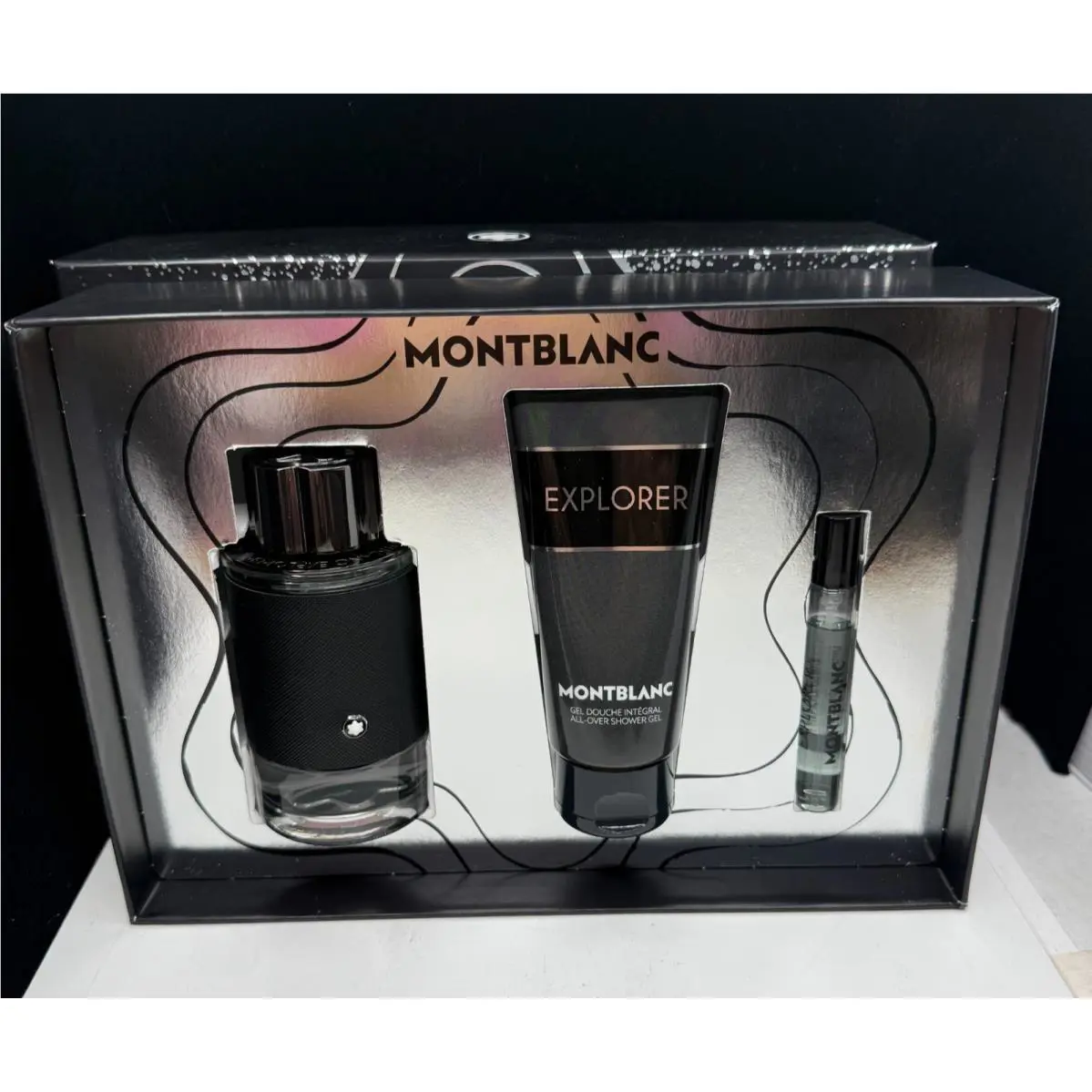 Montblanc Explorer by Mont Blanc 3.3oz 7.5ml Edp Spray+3.3oz Shower Gel Set For Men
