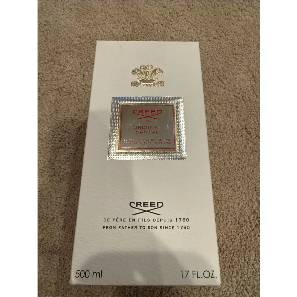 Creed Santal Eau De Parfum 500 Ml 17 Oz ￼ Top Is Low Fill 90%ful