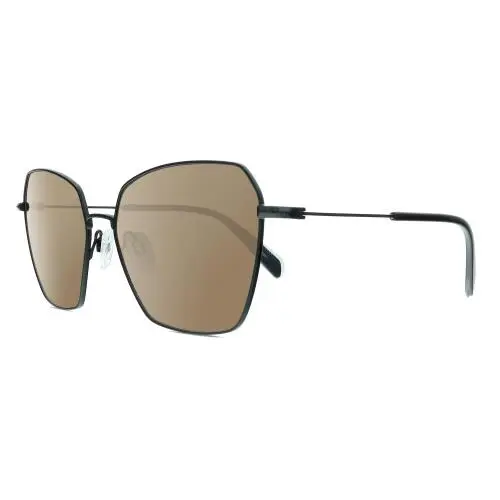 Rag Bone 1034 Unisex Hexagonal Designer Polarized Sunglasses Black 58mm 4 Option Amber Brown Polar by Rag & Bone