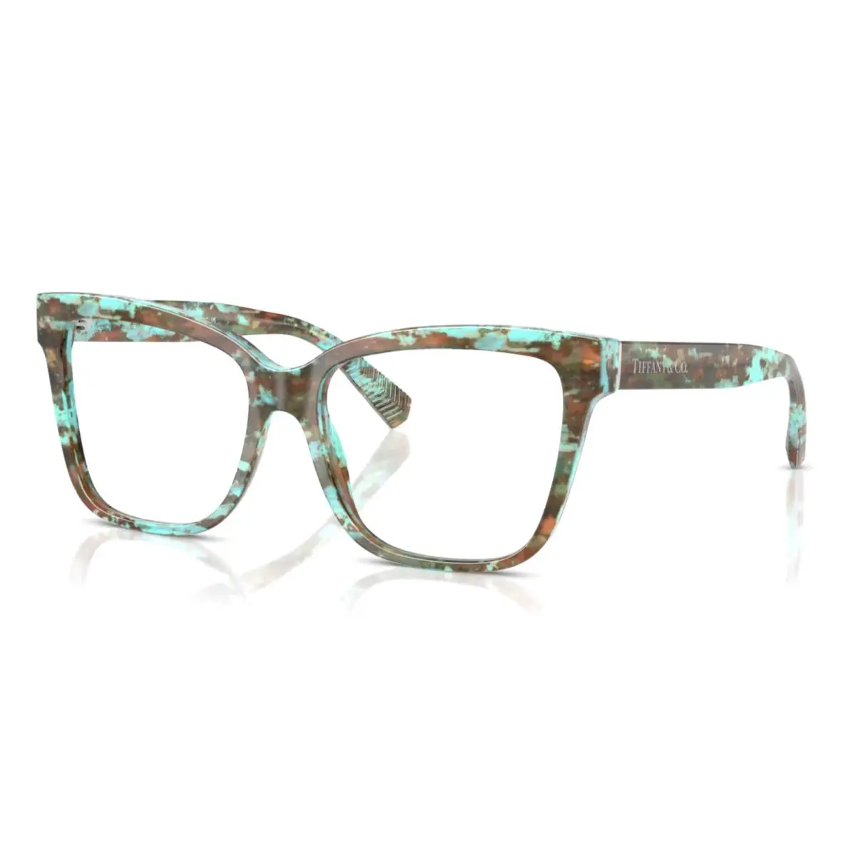 Tiffany Co. Eyeglasses TF 2260 8422 55-16 140 Havana Tiffany Blue Frames