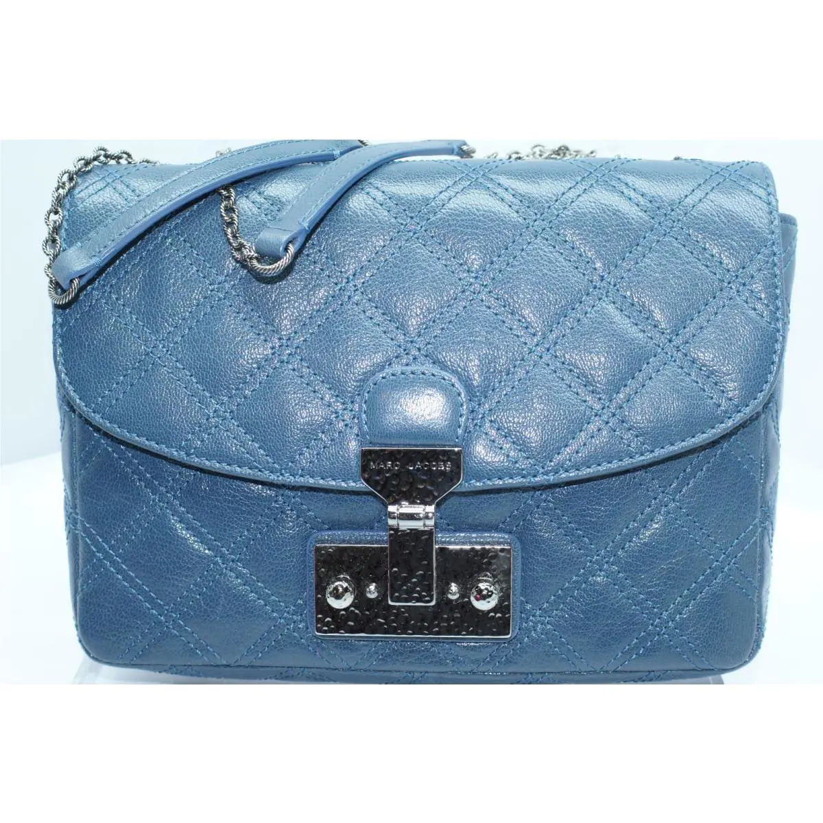 Marc Jacobs Women`s Crossbody Mini Polly Shoulder Bag Blue Handbag