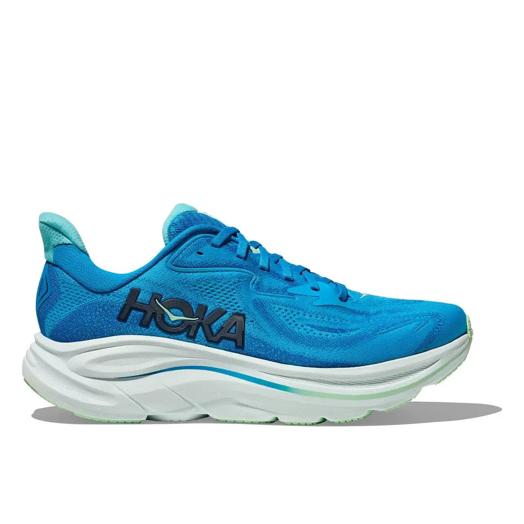 Hoka One One Men`s Clifton 10 Hoka Blue / Skyward Blue Running Shoe - Blue / White