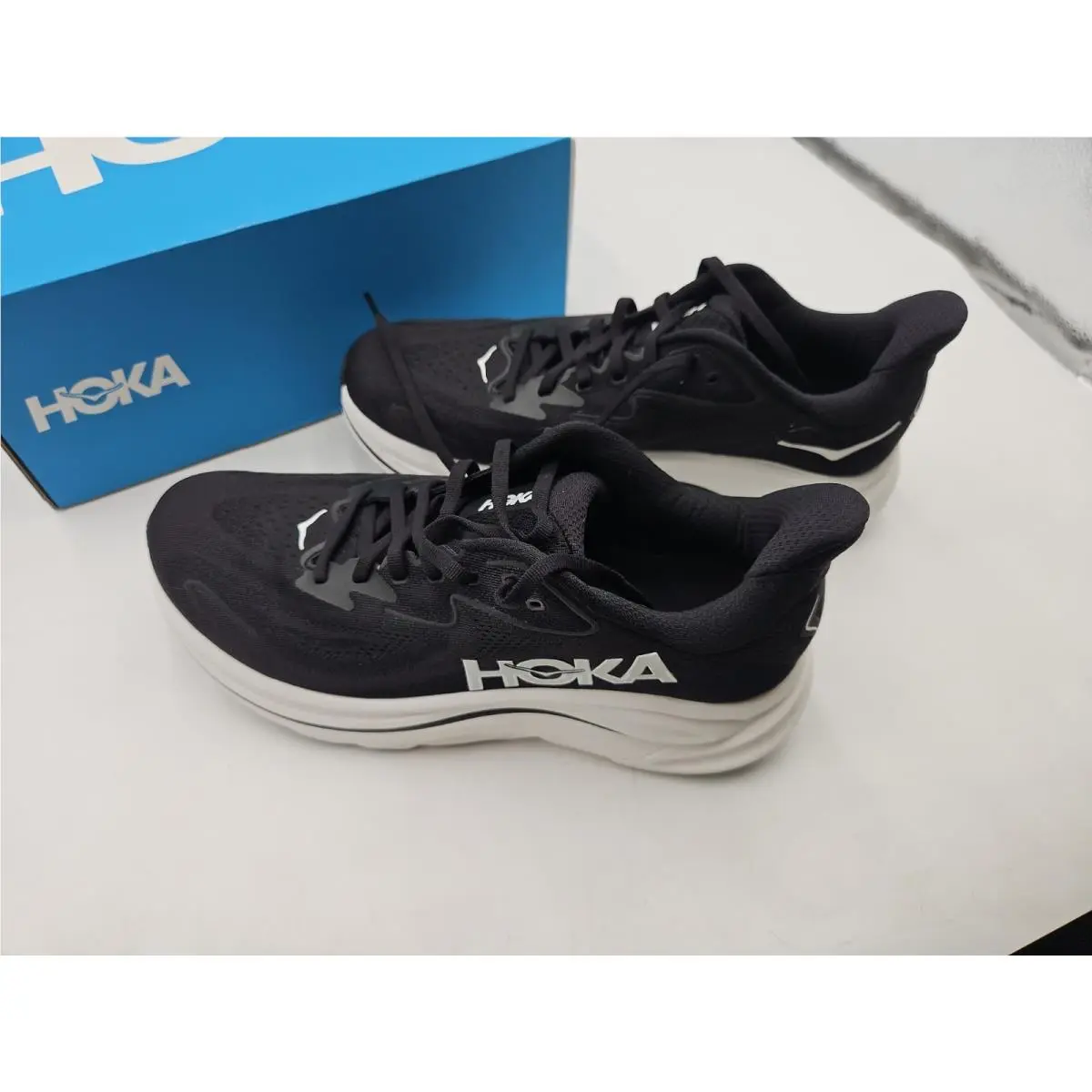 Hoka shoes - Hoka One One HOKA Clifton 10 Wide - 1162030-BWHT - Black, White 1