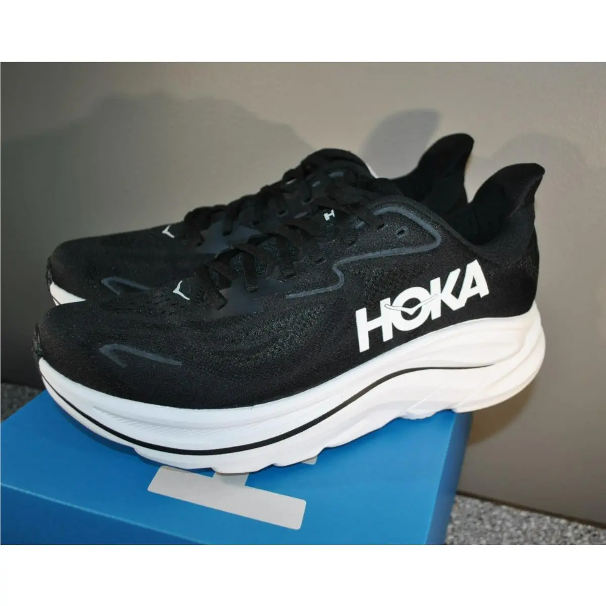 Hoka shoes - Hoka One One HOKA Clifton 10 - 1162030-BWHT - Black (UPC: 197634749105) 0