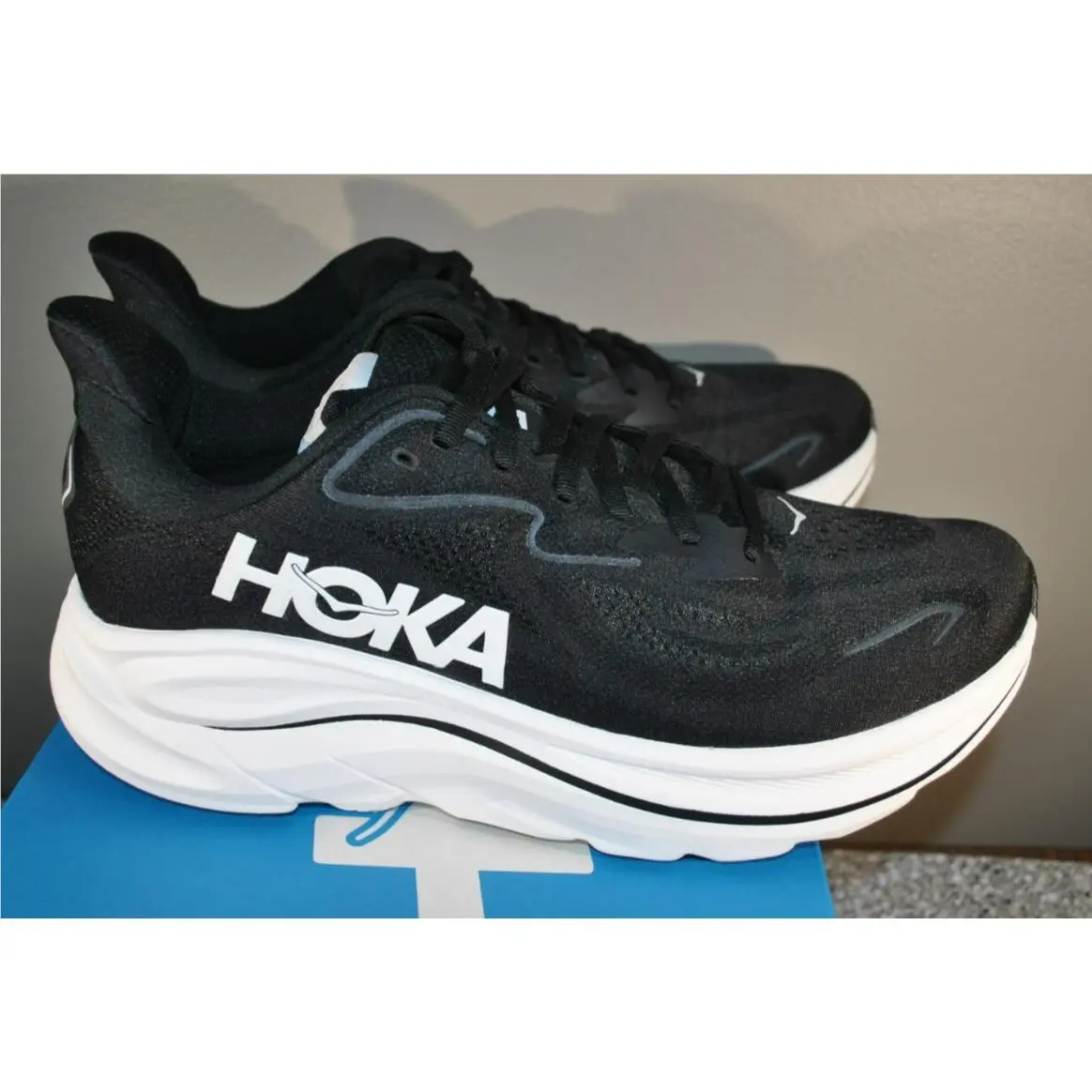 Hoka shoes - Hoka One One HOKA Clifton 10 - 1162030-BWHT - Black (UPC: 197634749105) 2