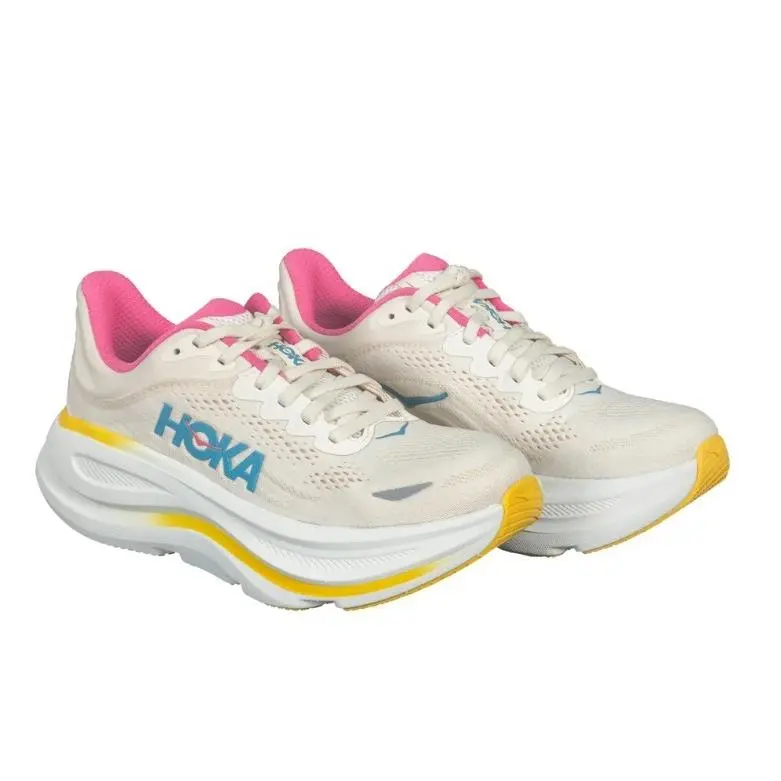 Hoka Bondi 9 Ladies` Size 7.5 Athletic Shoes Sneakers Alabaster / Birch