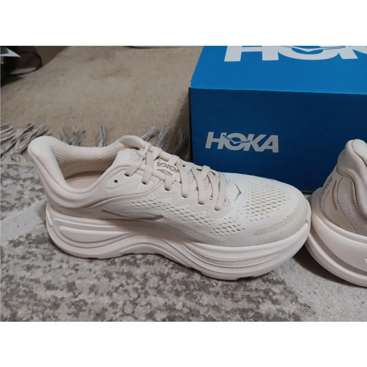Hoka shoes - Hoka One One Bondi - One One Bondi - 1162012-VCH - Ivory 6