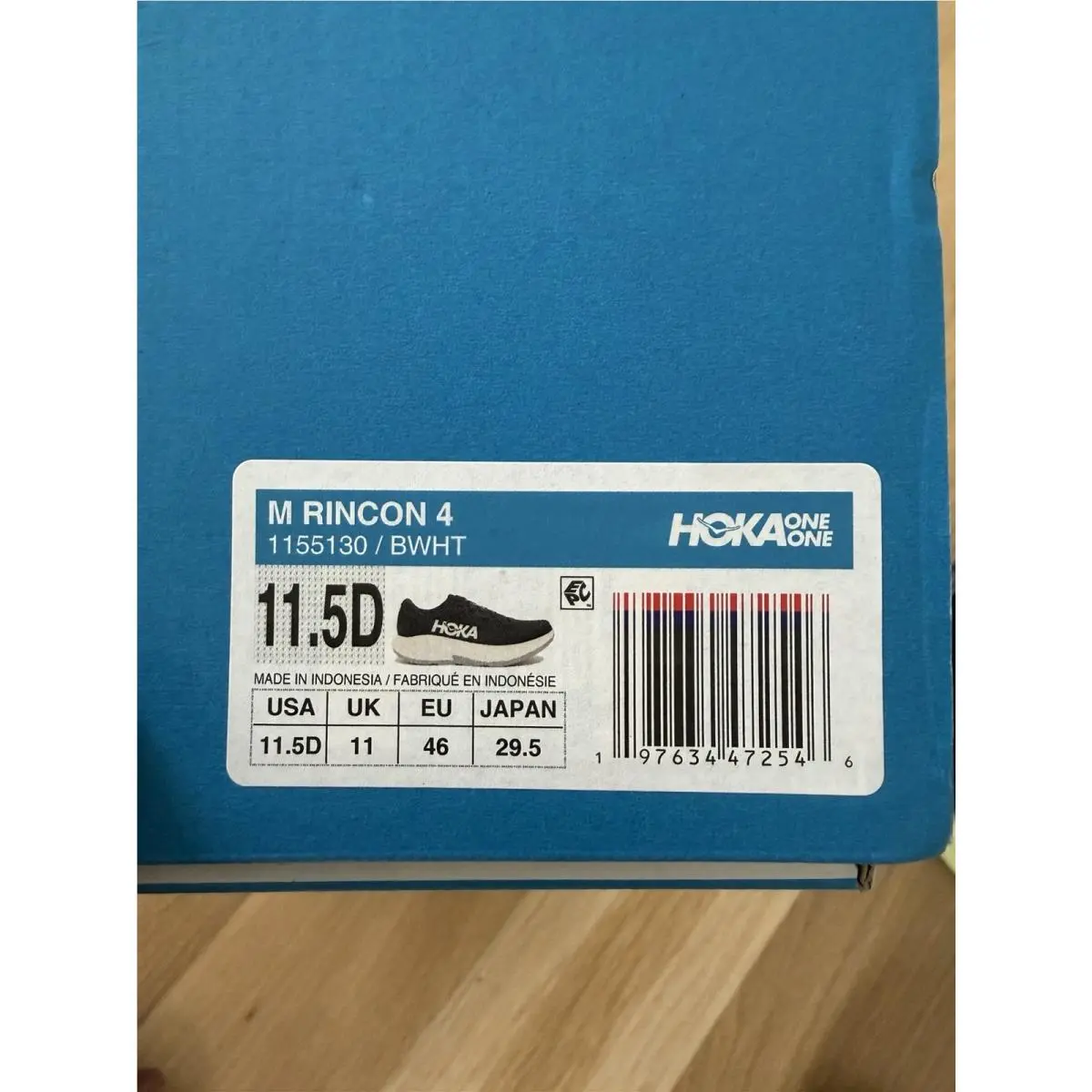 Hoka shoes - Hoka One Rincon 4 - One Rincon - 1155130-BWHT - Black 0