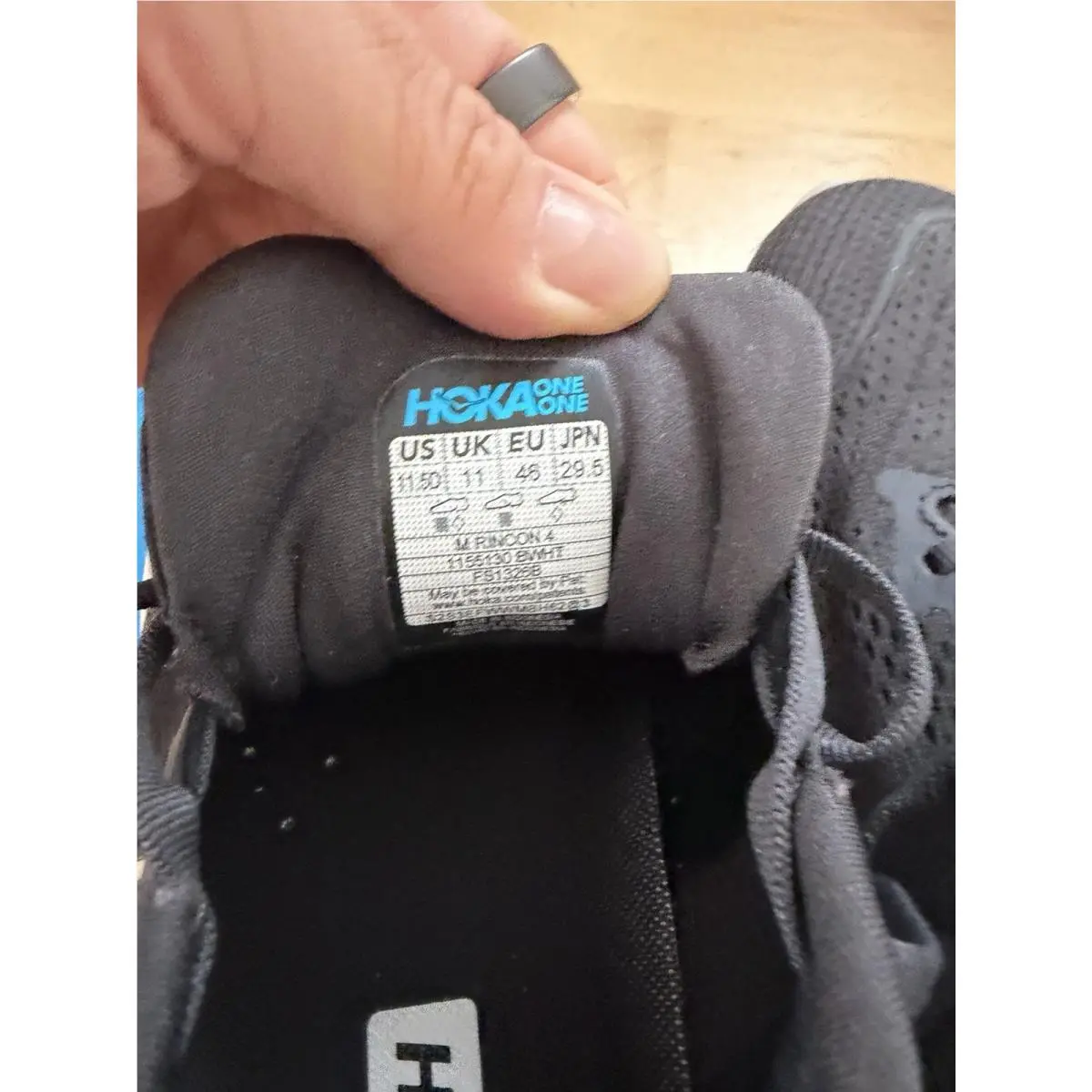 Hoka shoes - Hoka One Rincon 4 - One Rincon - 1155130-BWHT - Black 1