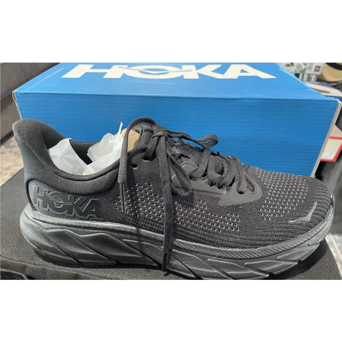 Hoka shoes - Hoka One One HOKA Arahi 7 - 1147851-BBLC - Black, Manufacturer: Black/Black 7