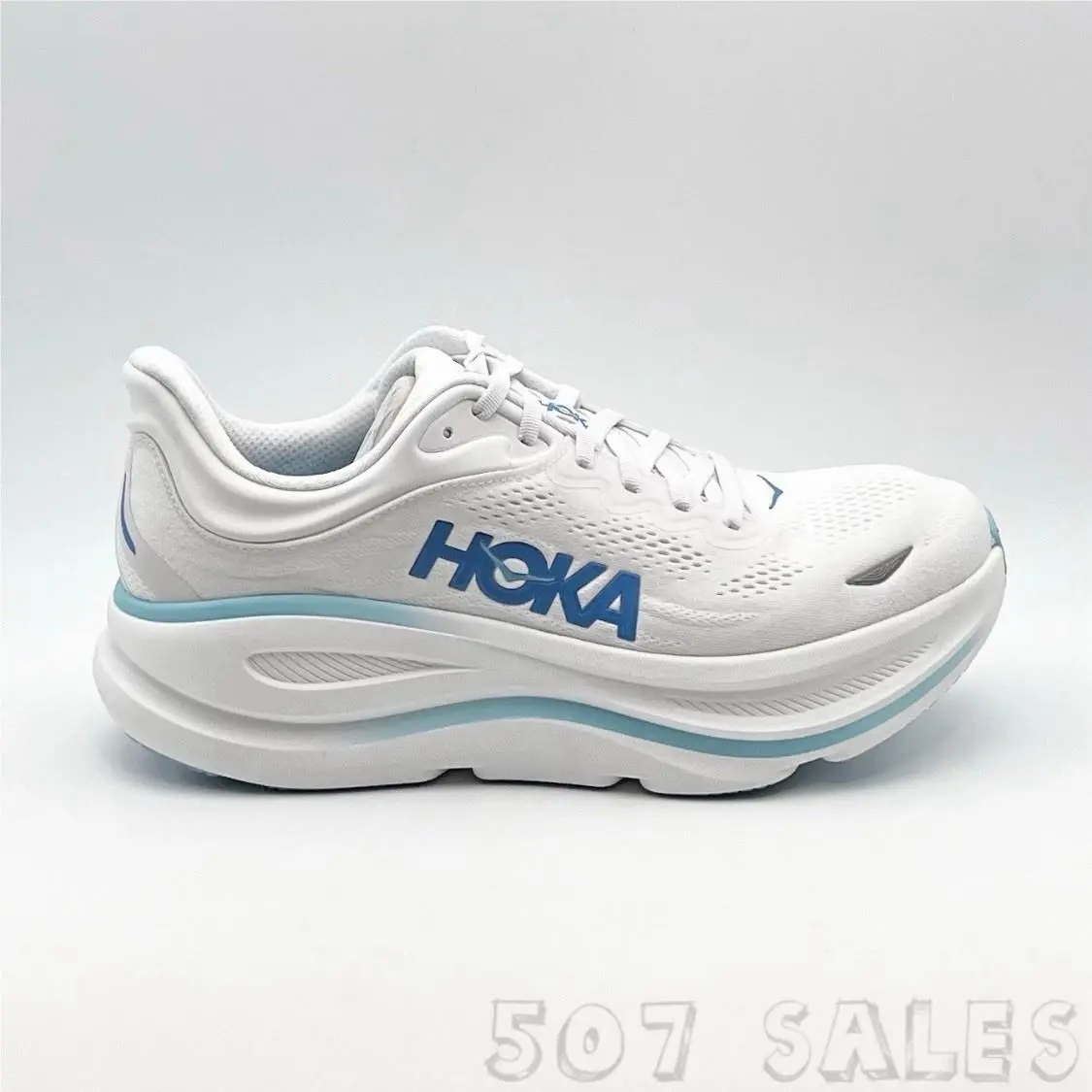 Hoka Bondi 9 White / Hoka Blue 1162011/WKB - Men`s Size 11