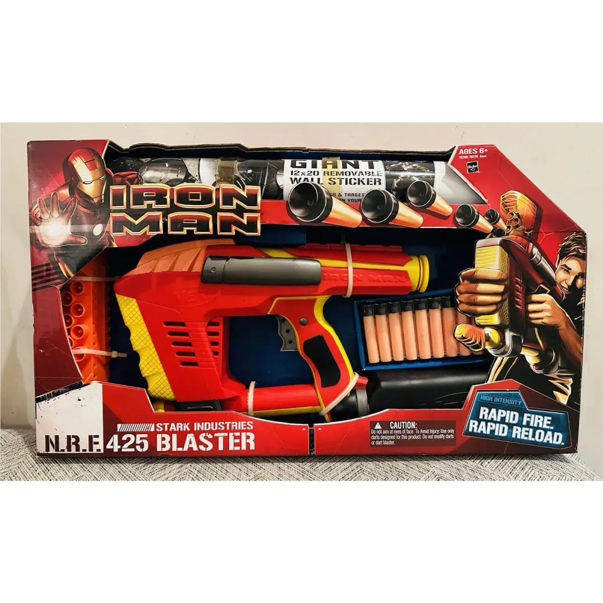 Htf Nerf Stark Industries Marvel Iron Man N.r.f 425 Blaster 2008