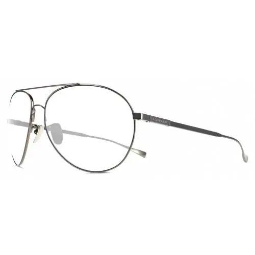 SCHD57M-568P Designer Reading Glasses Shiny Black Gunmetal Pilot 64mm Frame Only (Demo Lens) by Chopard