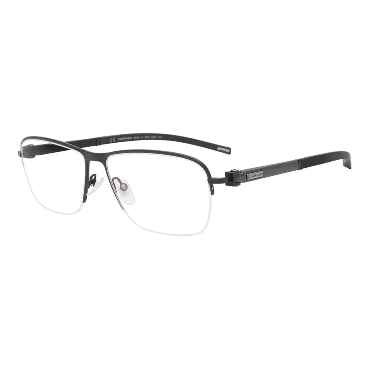23KT Gold Plated VCHD83-0568 Men Reading Glasses Brown Carbon Fiber 57mm +2.75 by Chopard