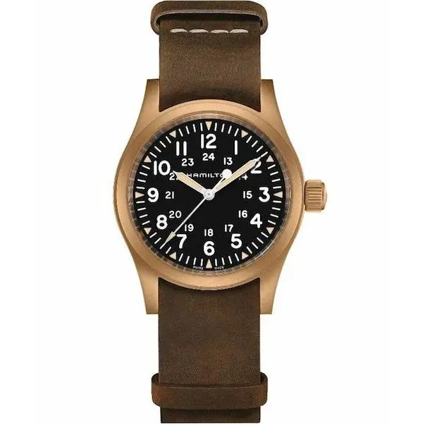 Khaki Field Bronze Case Mechanical 80 Hour 38MM H69459530 by Hamilton