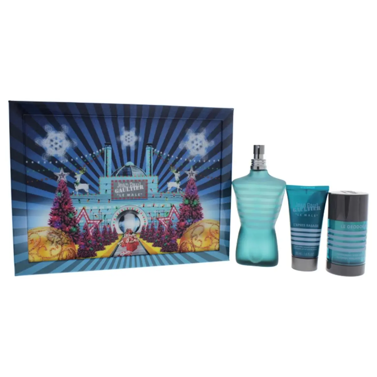 2 Pack Le Male by Jean Paul Gaultier For Men - 3 Pc Gift Set