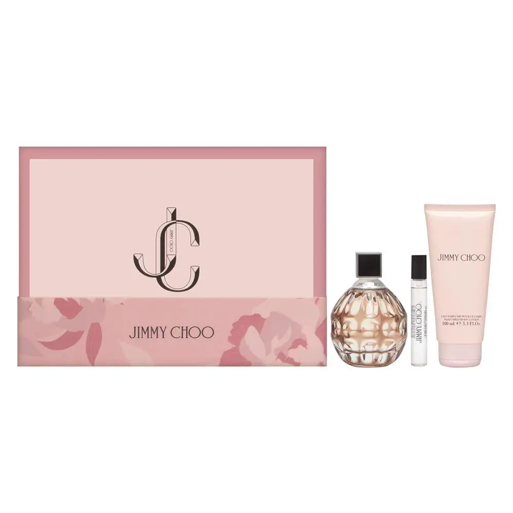 Jimmy Choo by Jimmy Choo For Women 3 PC Set 3.3 oz Edp + 3.3 oz Lotion + Mini